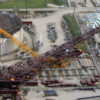 A collapsed crane is visible, Friday afternoon, within the LyondellBasell Houston Refinery, Friday, July 18, 2008, in Houston. ONE TIME USE ONLY! This image may not be resold. No archive. No standalone internet. No social media. No advertising.  CREDIT Steve Ueckert/©Houston Chronicle