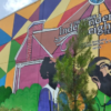 In 2018, lead artist Danny Asberry El with Craig Carter, Zink, Jeff, and Joshua created the first mural commemorating the history of Independence Heights, located on Whole Foods and the North Loop and Yale.  All photos courtesy of Independence Heights Redevelopment Council unless otherwise noted. 